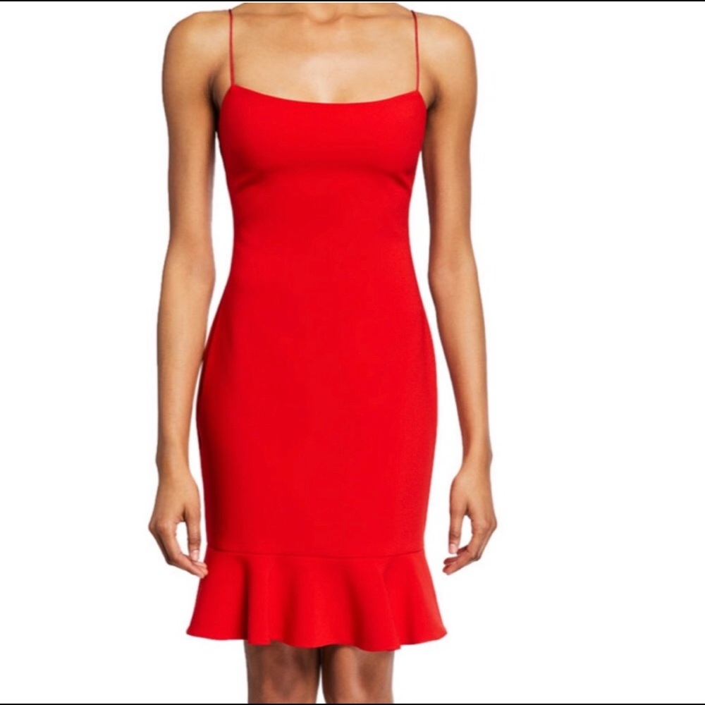 Red likely BANKS dress